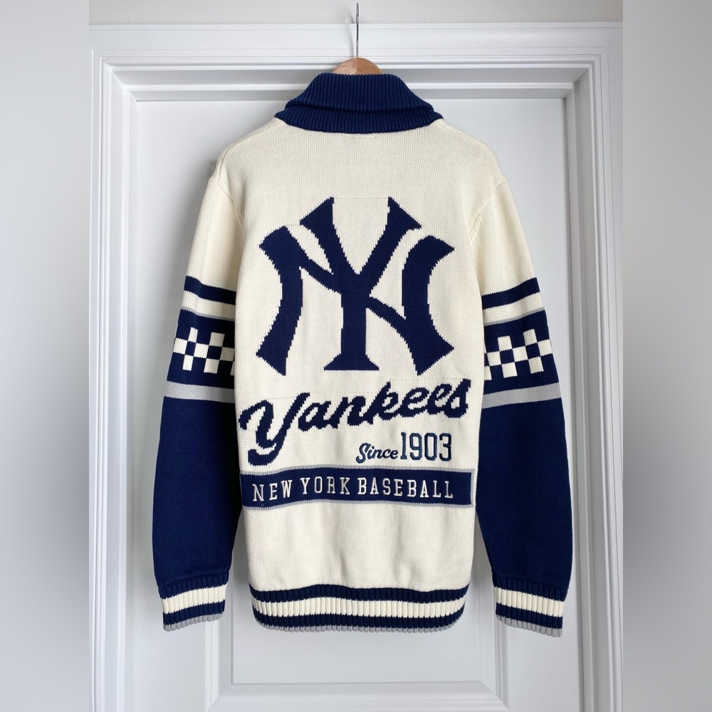 Anthropologie The Wild Collective NY Yankees MLB Cardigan Sweater (Size M) - NWT - Picture 8 of 10